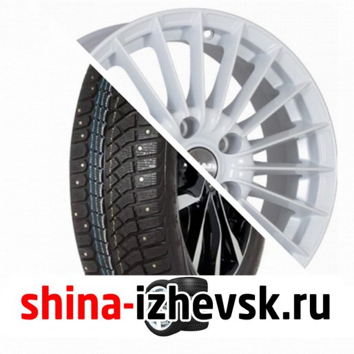 Колесо в сборе Viatti Brina Nordico (V-522) 185/65 R15 T 88 + СКАД Веритас 6xR15 4×114.3 ET45 DIA66.1 Белый в Ижевске